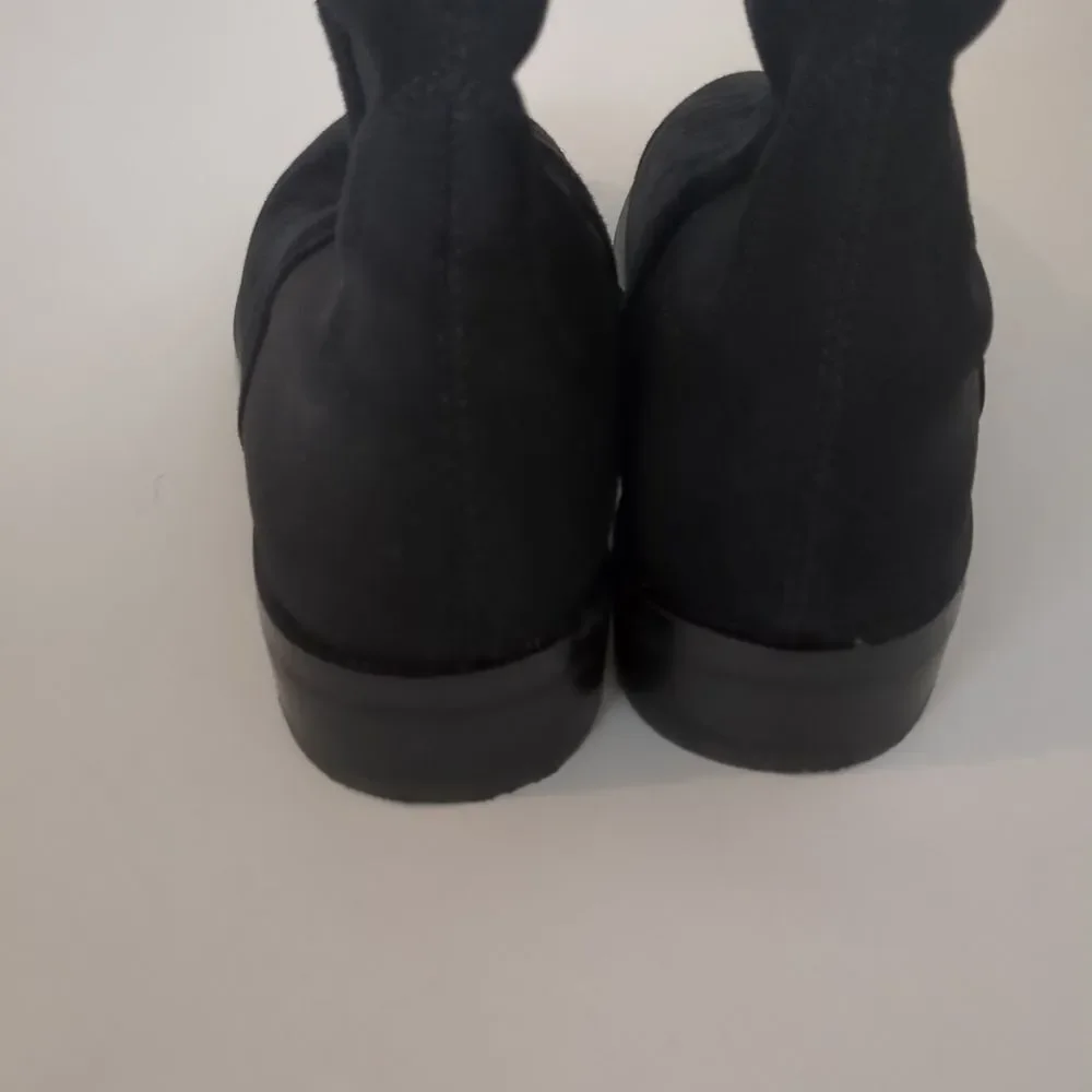 Stuart Weitzman Keelan Over-The-Knee Boot Black Suede Size 8.5